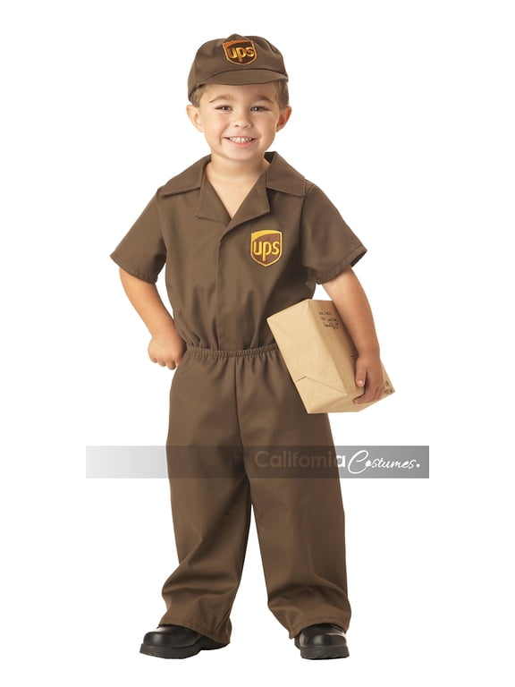 UPS Guy Boy's Costume, Large (4-6), One Color
