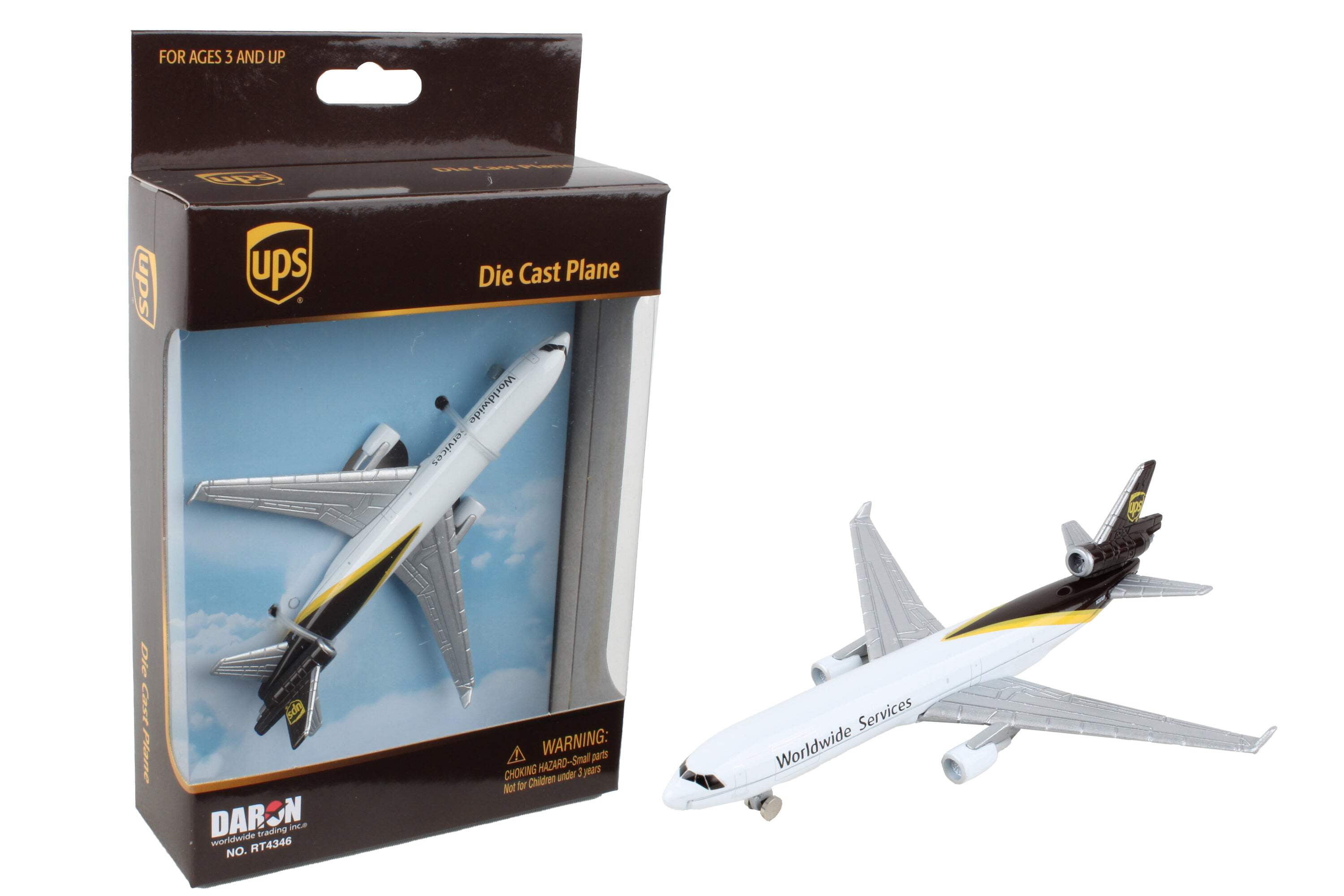 UPS MD-11 Cargo Aircraft Toy Airplane Diecast with Plastic UPS MD-11 Cargo Aircraft Toy Airplane Diecast with Plastic