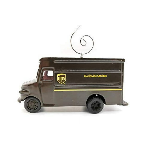 UPS Parcel Delivery Truck Custom Christmas Ornament 1:64 Diecast