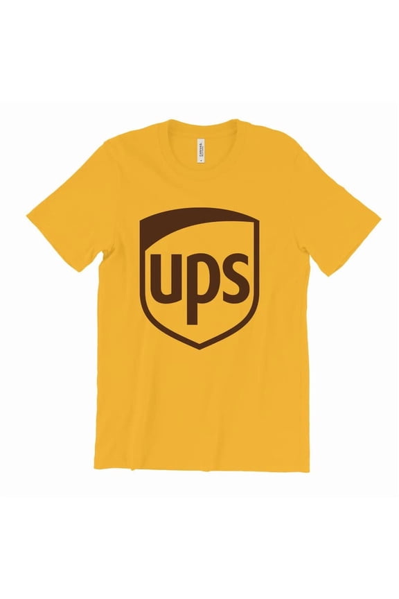 UPS Shirt Casual Short Sleeve (Yellow-Large)