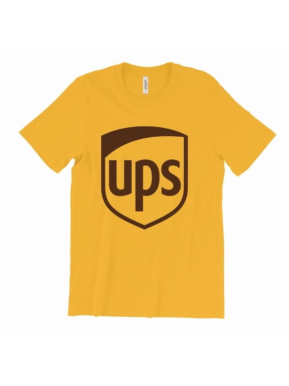 UPS Shirt Casual Short Sleeve (Yellow-Large)