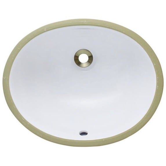 UPS-W White Porcelain Bathroom Sink