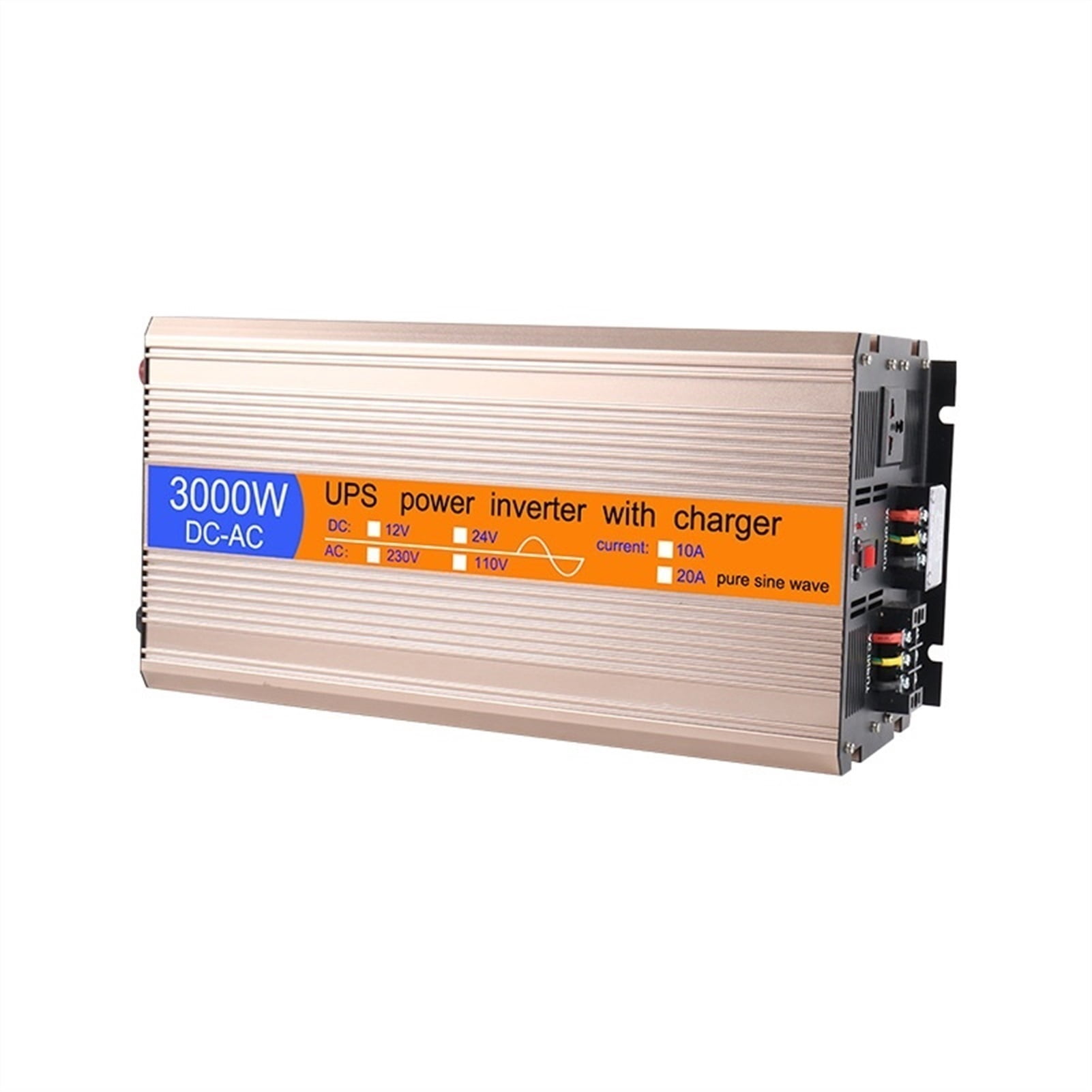 UPS3000W24V Pure Sine Wave Solar Off-Grid Inverter 2P Air Conditioning Inverter RV Home Photovoltaic ,Multiple Safety Protections