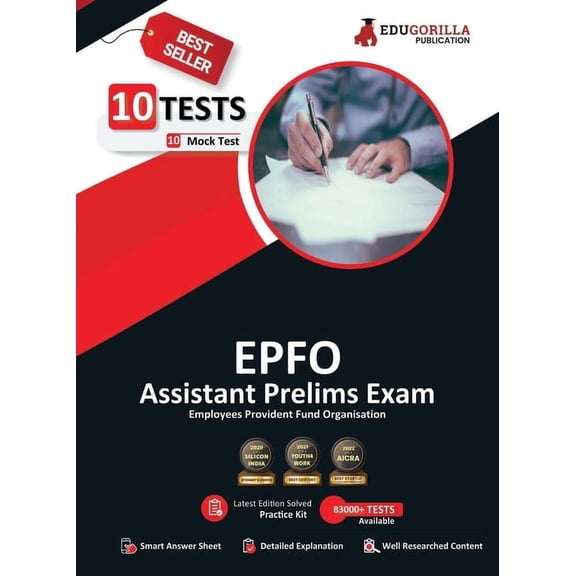 UPSC EPFO Assistant Prelims Exam Preparation Book 2023 (English Edition) - 10 Full Length Mock Tests (1000 Solved Questi, (Paperback)
