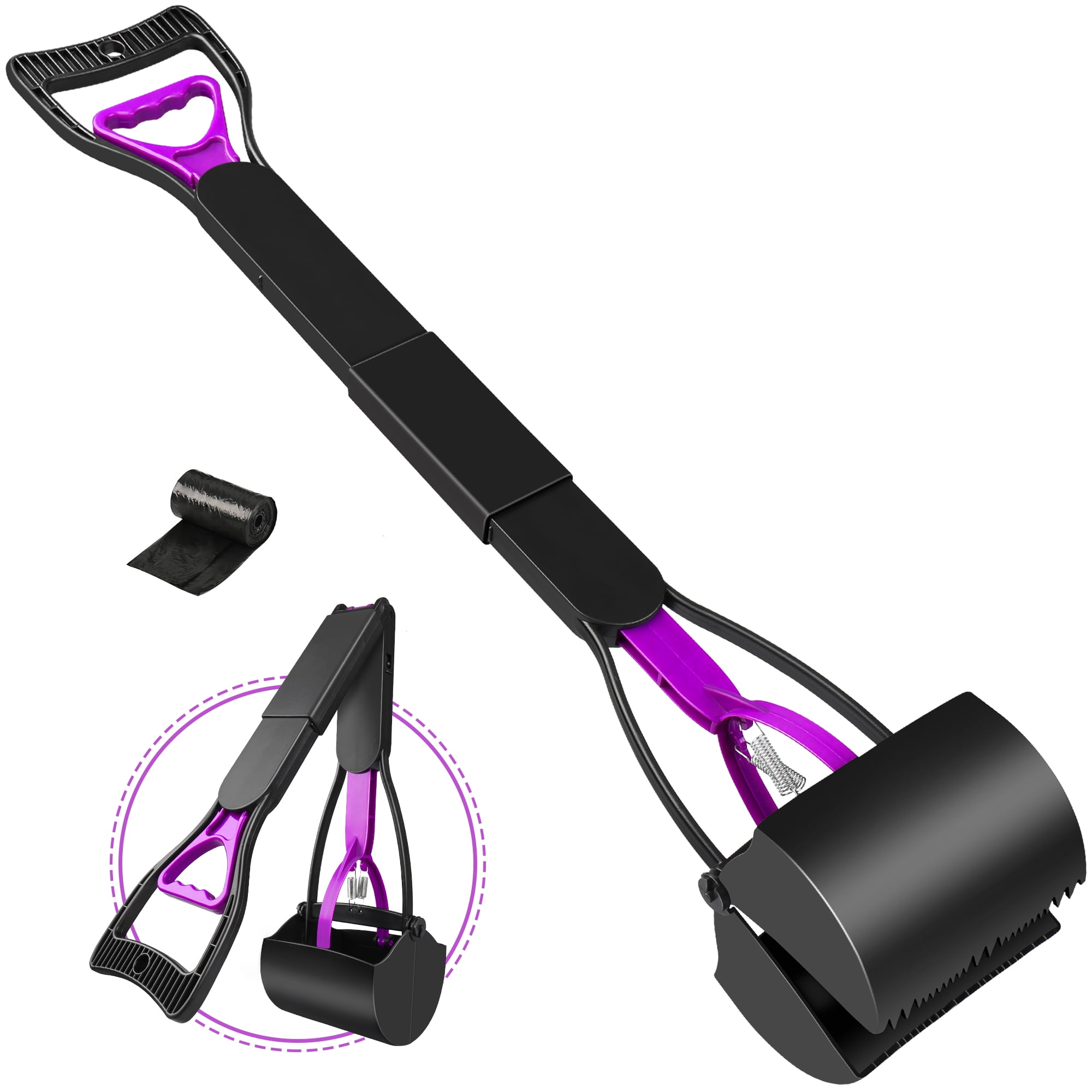 Scoop à Crottes De Chien Sans Contact - Portable, Avec Distributeur De Sacs Et Clip, Ramassage Hygiénique