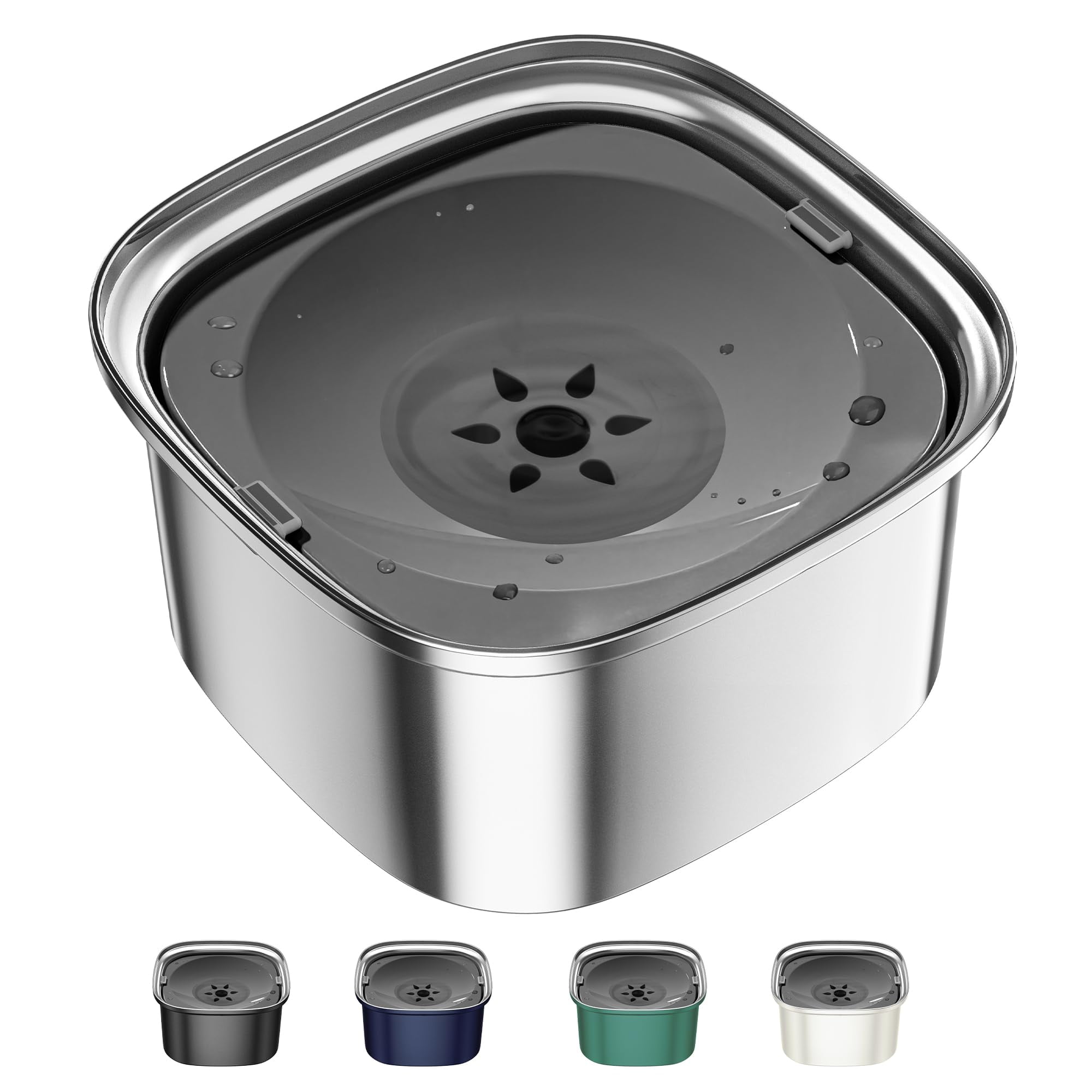 Large stainless steel dog water dispenser discount
