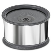 UPSKY 6.5L Dog Water Bowl, 1.6 Gallon Super Large Capacity No Spill r Bowl, Stainless Steel Spill Proof Slow Water Feeder No Splash