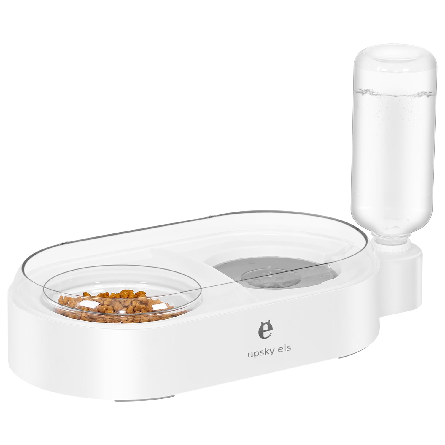 UPSKY Cat Dog Bowls Elevated Cat Food Water Bowls Detachable Dog Glass