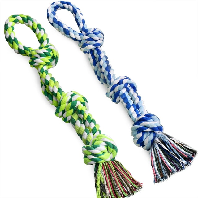 UPSKY Dog Rope Toys 2 Pack, Indestructible Chew Toys for Large Dogs
