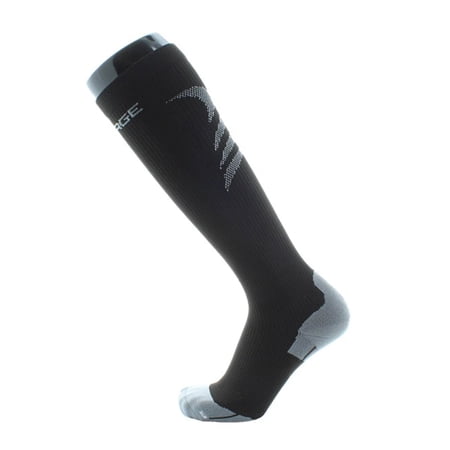 UPSURGE Sports 15-20 mmHg Moderate Compression Closed Toe Knee High Socks Black Medium