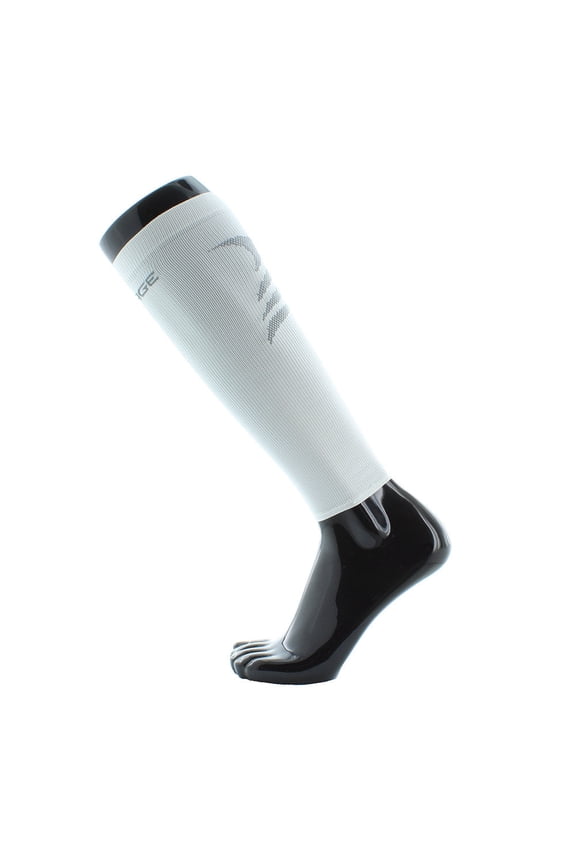 Sports Compression Calf Sleeves 20-30 mmHg Firm Compression White Large