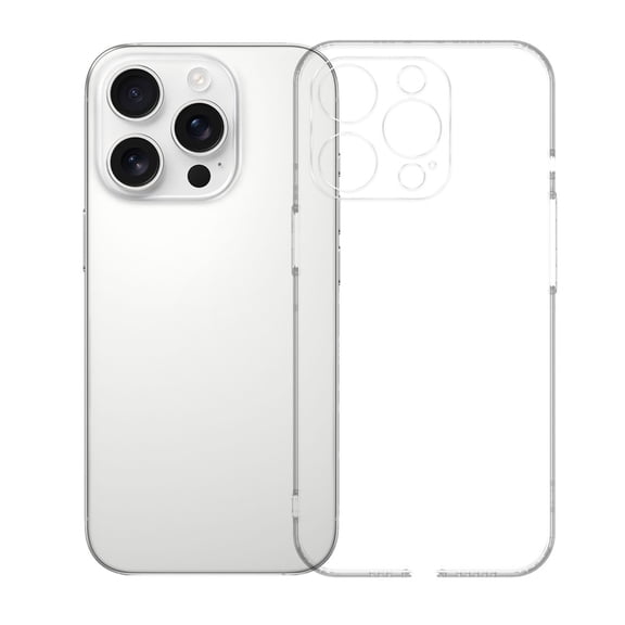 UPTECH 1 Clear TPU Case Compatible with iPhone 14 Pro 6.1-Inch, Slim Flexible Shockproof Protective Phone Cover with Large Camera Cutout