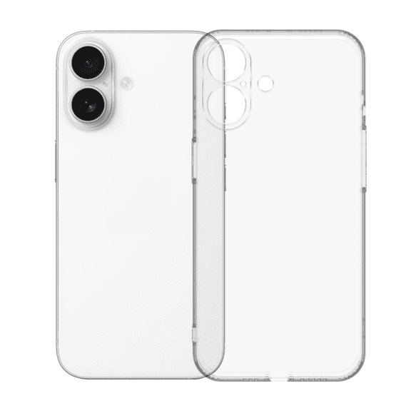 UPTECH 1 Clear TPU Case Compatible with iPhone 17 6.3-Inch, Slim Flexible Shockproof Protective Phone Cover with Large Camera Cutout