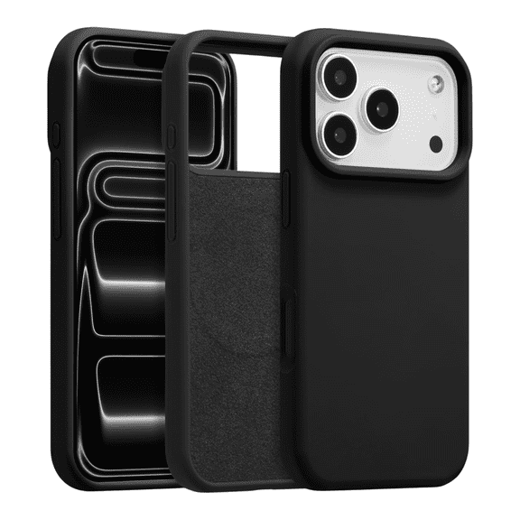 UPTECH 1 Silicone Case for iPhone 18 Pro Max, MagSafe Compatible, Black