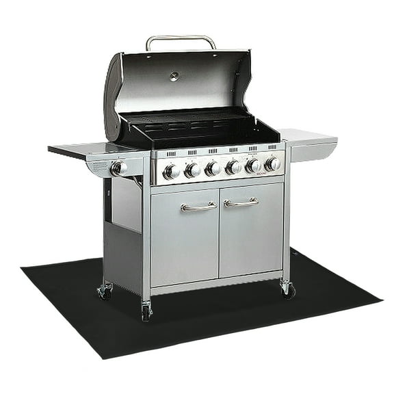 UPTRUST Under Grill Mat 48 ×30 Inch for Outdoor Grill, Double-Sided Fireproof Grill Pad for Fire Pit, Indoor Fireplace Mat Fire Pit Mat,Oil-Proof Waterproof BBQ Protector for Decks and Patios