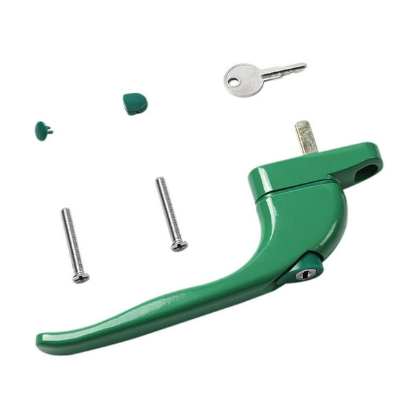 UPVC Aluminum Alloy Locking Door Handles Latch Locks Window Handle Double Glazing GREEN 21MM
