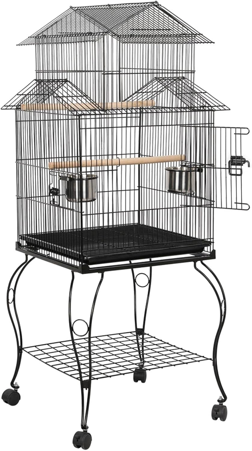 Bird Parrot Cage Kits With Roof Reference: Upze 55 Triple Roof Top Large Medium Parrot Bird Cage