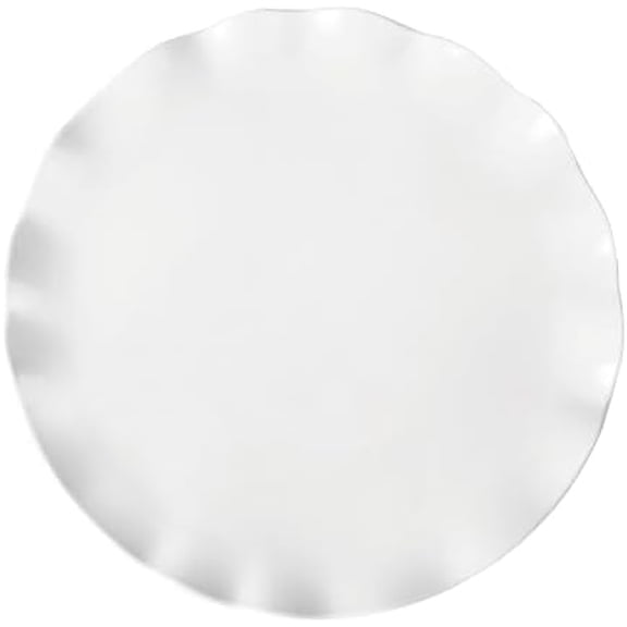 UPware 16 Inch Melamine Serving Platter Round Platter BPA-Free Large Platter for Charcuterie, Food, Fruit, Snack, and Dessert (White)$$Home Decor, Kitchen, & Other