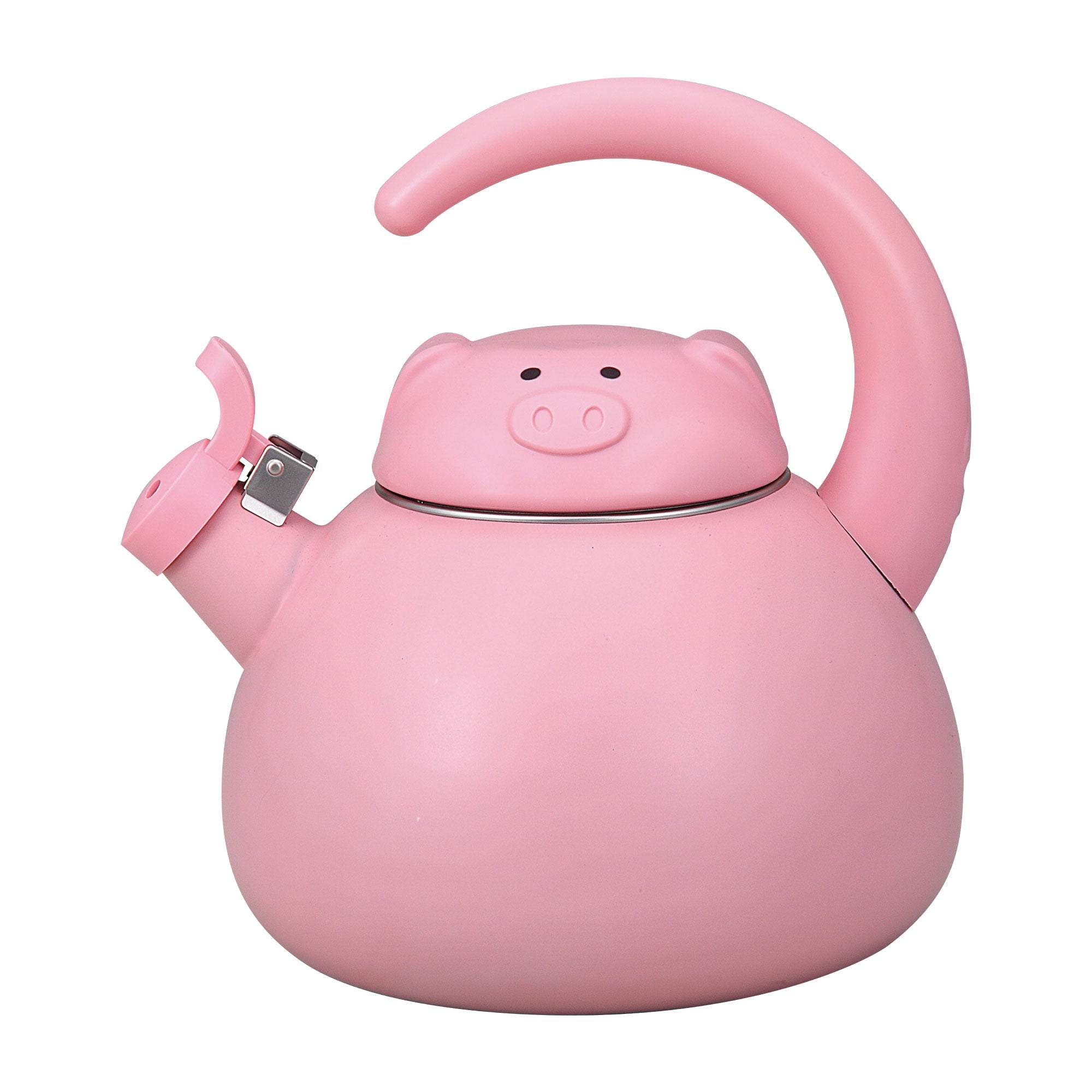 UPware 2.1 Quart Enamel-on-Steel Whistling Tea Kettle (Pink Pig