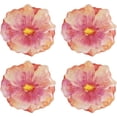 thumbnail image 1 of UPware Melamine Dessert Plates Tiger Lily Floral Red 7.5 x 7 Inch Set of 4, 1 of 4