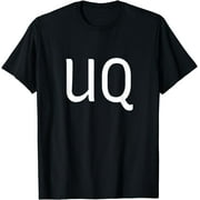 UQ Two Letter Pair - Elegant Personalized Initials T-Shirt