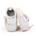 thumbnail image 1 of UQJfacai Baby Toddler Boys Girls Shoes Rainbow Non-Slip Rubber Sole Sneakers Infant First Walking Shoes Newborn Loafers Flats, 1 of 6