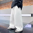 thumbnail image 1 of UQJfacai Boys Baggy Sweatpants Kids Wide Leg Pants Casual Elastic Waist Trousers with Pockets Fashion Y2K Streetwear 5-15 Years, 1 of 5