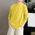 thumbnail image 1 of UQJfacai Boys Girls Oversized Sweaters Kids Trendy Turtleneck Ribbed Knit Pullover Tops Solid Casual Preppy Fashion Loose Fit Fall Winter Jumper 4-16 Years, 1 of 4