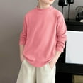 thumbnail image 1 of UQJfacai Boys Girls Oversized Sweaters Kids Trendy Turtleneck Ribbed Knit Pullover Tops Solid Casual Preppy Fashion Loose Fit Fall Winter Jumper 4-16 Years, 1 of 4