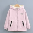 thumbnail image 1 of UQJfacai Boys Girls Rain Jacket Lightweight Waterproof Zip Up Fleece lined Raincoat Kids Trendy Fall Winter Hooded Windbreaker with Pockets 4-15 Years, 1 of 9