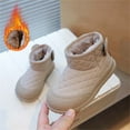 thumbnail image 1 of UQJfacai Boys Girls Winter Snow Boots Warm Faux Fur Lined Toddler Boots Non Slip Ankle Booties Fuzzy Classic Outdoor Low Shoes, 1 of 9