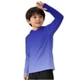 thumbnail image 1 of UQJfacai Boys Rash Guard Hoodie Gradient UPF 50+ Sun Protection Long Sleeve Swim Shirt Quick Dry Kids SPF Fishing Shirts 5-15 Years, 1 of 6