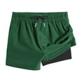 thumbnail image 1 of UQJfacai Boys Swim Trunks with Compression Liner Comfortable Swimming Shorts Stretchy UPF Quick Dry Shorts with Pockets 4-15 Years, 1 of 5