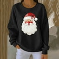 thumbnail image 1 of UQJfacai Christmas Sweatshirts for Women Christmas Tree Print Crewneck Sweater Ribbed Loose Fit Long Sleeve Xmas Holiday Pullover Tops, 1 of 4