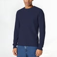 thumbnail image 1 of UQJfacai Crewneck Sweaters for Men Ribbed Knitted Long Sleeve Pullover Sweater Fall Winter Casual Loose Fit Lightweight Raglan Tops, 1 of 7