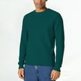 thumbnail image 1 of UQJfacai Crewneck Sweaters for Men Ribbed Knitted Long Sleeve Pullover Sweater Fall Winter Casual Loose Fit Lightweight Raglan Tops, 1 of 7