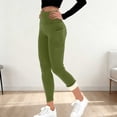 thumbnail image 1 of UQJfacai Fleece Lined Leggings with Pockets for Women Winter Thermal Warm High Waisted Tummy Control Butt Lifting Workout Yoga Pants, 1 of 4