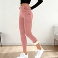 thumbnail image 1 of UQJfacai Fleece Lined Leggings with Pockets for Women Winter Thermal Warm High Waisted Tummy Control Butt Lifting Workout Yoga Pants, 1 of 4