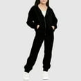 thumbnail image 1 of UQJfacai Girls Athletic Sweatsuit 2 Pieces Fleece Long Sleeve Zip Up Hoodie with Pockets and Sweatpant Outfits Set 5-13 Years, 1 of 5