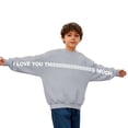 thumbnail image 1 of UQJfacai Girls Boys Valentines Shrits Letter Print Crewneck Sweatshirt Long Sleeve Fleece Pullover Tops Holiday Clothes 3-14 Years, 1 of 6