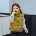 thumbnail image 1 of UQJfacai Girls Puffer Vest Kids Zip Up Padded Gilet Sleeveless Stand Collar Winter Warm Quilted Jackets Fashion Outerwear 4-14 Years, 1 of 8