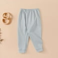 thumbnail image 1 of UQJfacai Girls Thermal Base Layer Pants Toddler Elastic Waist Leggings Kid Baby Fall Winter Solid Stretch Soft Cotton Tights 1-7 Years, 1 of 3