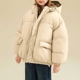 thumbnail image 1 of UQJfacai Girls Winter Coat Kids Oversized Zip Up Long Sleeve Quilted Jacket Warm Hooded Padded Casual Outerwear with Pockets 3-13 Years, 1 of 4