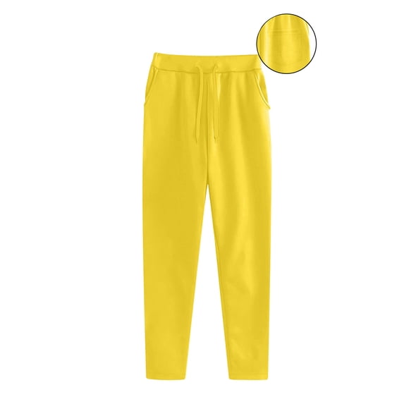 UQJfacai Joggers for Women Elastic High Waisted Sweatpants Fall Winter Lightweight Strech Workout Running Athletic Pants with Pockets
