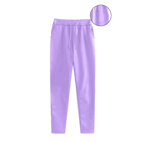 UQJfacai Joggers for Women Elastic High Waisted Sweatpants Fall Winter Lightweight Strech Workout Running Athletic Pants with Pockets