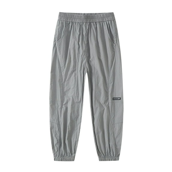 UQJfacai Kids Harem Pants Loose Solid Sports Dancing Long Pants Boys Girls Casual Simple Sweatpants 5-18 Years