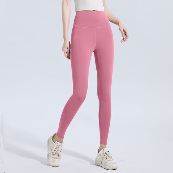 UQJfacai Leggings for Women Butt Lifting Tummy Control Leggings Stretch High Waisted Compression Workout Running Yoga Pants S-3XL