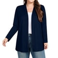 thumbnail image 1 of UQJfacai Lightweight Tunic Cardigan For Women Long Sleeve Open Front Cardigans Fall Elegant Outwear, 1 of 6