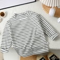 thumbnail image 1 of UQJfacai Little Girls Long Sleeve Tee Shirts Striped Mock Neck Layering Pullover Toddler Kids Comfy Soft Slim Fit Stretchy Tops 1-13 Years, 1 of 8