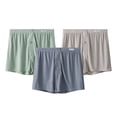 thumbnail image 1 of UQJfacai Men's Boxer Short Ice Silk Comfy Stretch Sports Boxers Classic Relaxed Fitted Breathable Short Sleepwear Underpants 3 Packs, 1 of 7